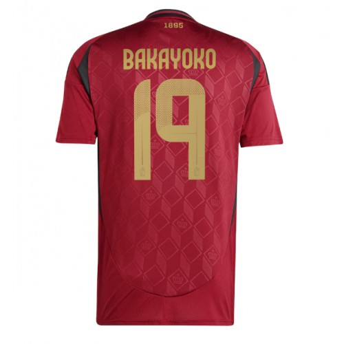 Pánský Fotbalový dres Belgie Johan Bakayoko #19 ME 2024 Domácí Krátký Rukáv